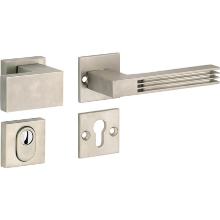 M&T knop- en krukgarnituur knop rechts PC met kerntrek SKG*** Maya, mat nikkel ongelakt