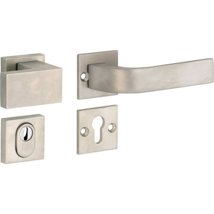 M&T knop- en krukgarnituur knop rechts PC met kerntrek SKG*** Trinity, mat nikkel ongelakt