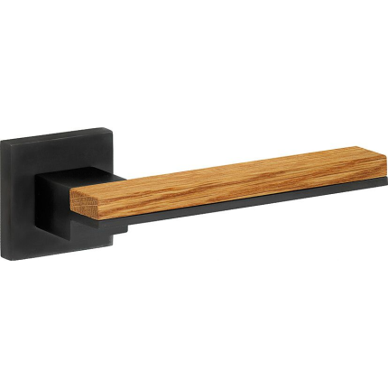 M&T Krukgarnituur BB Mimolimit, mat zwart PVD/Eiken