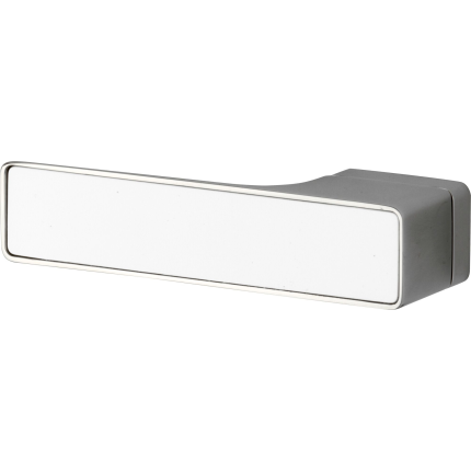 M&T Krukgarnituur Maximal, glans chroom/wit glas linkswijzend