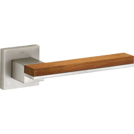 M&T Krukgarnituur Mimolimit, mat nikkel ongelakt/Teak
