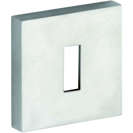 M&T Sleutelrozet Model 06 vierkant, mat nikkel ongelakt, 54x54x10mm