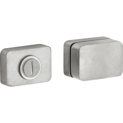 M&T Toiletgarnituur Minimal rechthoekig, mat nikkel ongelakt, 47x33x12mm