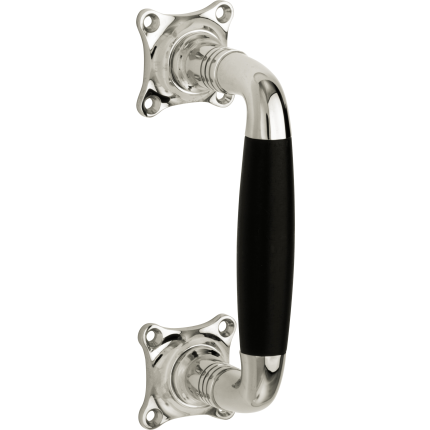 Mi Satori deurgreep Bonton 110mm glans nikkel ebben