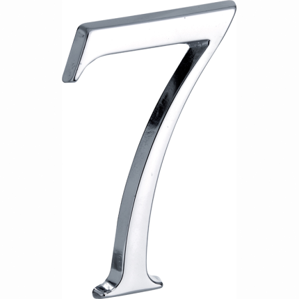 Mi Satori Huisnummer Roman 120mm-7 glans chroom