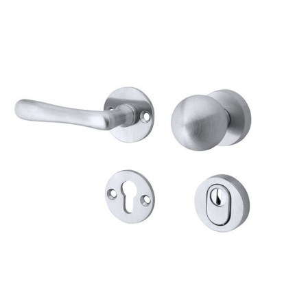 Mi Satori knop/kruk op rozet - SKG Linea elegant mat chroom