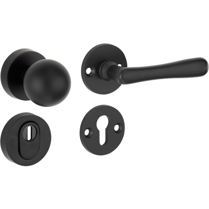 Mi Satori Knopg.RS SKG Linea/Elegant mat zwart