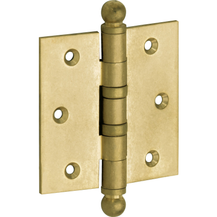 Mi Satori Kogell.scharn. rechte hoek 76x76mm bol messing antiek