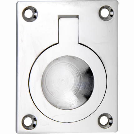 Mi Satori Luikring rechthoekig 60x47mm glans nikkel