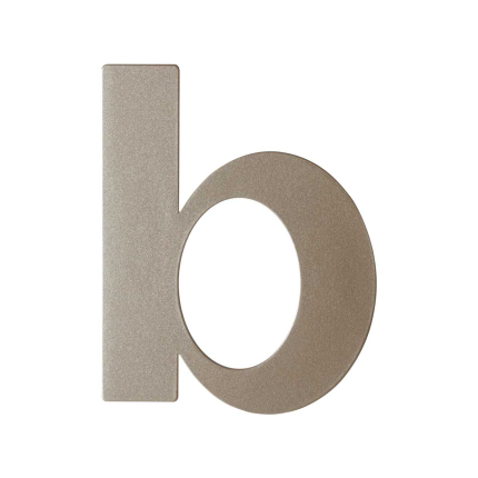 Mocca blend letter B plat, 110 mm