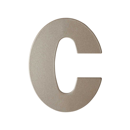 Mocca blend letter C plat, 110 mm