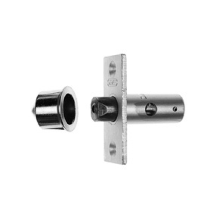 Nemef 2603/4 insteekgrendel afsluitbaar met afdekrozet en sluitpot, doornmaat 18 mm