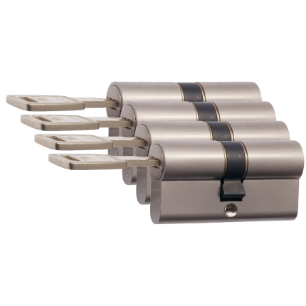 Nemef 142/9 profielcilinder NF4 serie dubbele cilinder gelijksluitend per 4