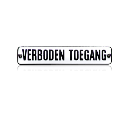 NH-78 emaille verbodsbord 'Verboden toegang'