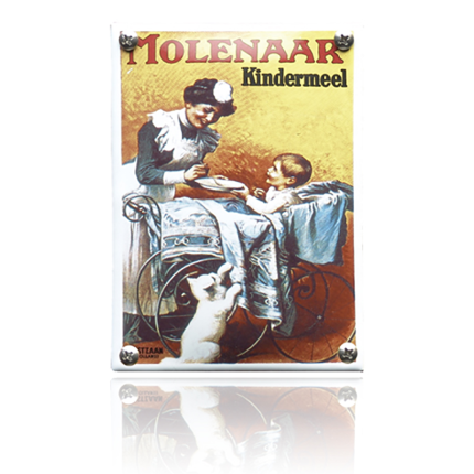 NK-40-MO emaille reclamebord 'Molenaar'
