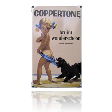 NO-02-CO emaille reclamebord 'Coppertone'