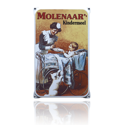NO-12-MO emaille reclamebord 'Molenaar'