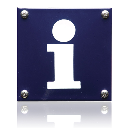 Pictogram emaille 'Informatie' vierkant