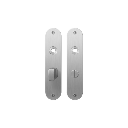 Plaatschild GPF1100.12 WC55/8 grote knop RVS geborsteld