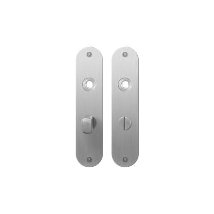 Plaatschild GPF1100.12 WC55/8 normale knop RVS geborsteld