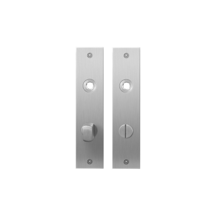 Plaatschild GPF1100.16 WC63/8 normale knop RVS geborsteld