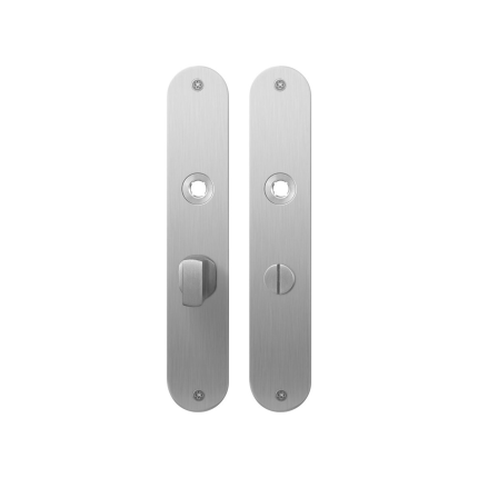 Plaatschild GPF1100.21 WC57/5 grote knop RVS geborsteld