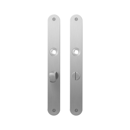 Plaatschild GPF1100.23 WC55/8 normale knop RVS geborsteld
