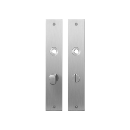Plaatschild GPF1100.26 WC63/8 normale knop RVS geborsteld