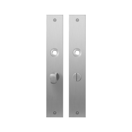 Plaatschild GPF1100.27 WC57/5 normale knop RVS geborsteld