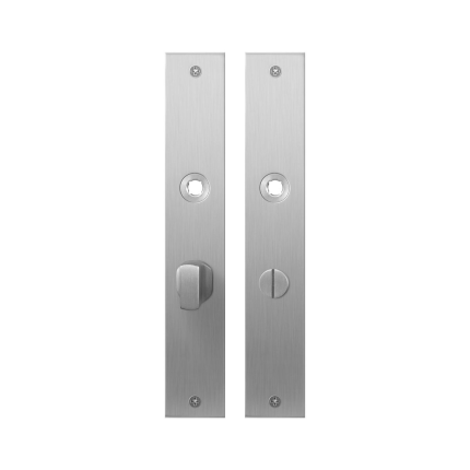 Plaatschild GPF1100.27 WC63/8 grote knop RVS geborsteld