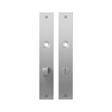 Plaatschild GPF1100.27 WC72/8 normale knop RVS geborsteld