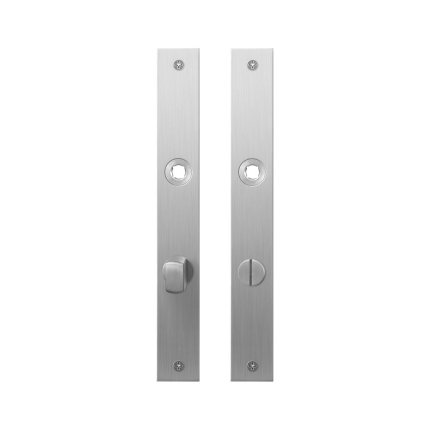 Plaatschild GPF1100.28 WC72/8 normale knop RVS geborsteld