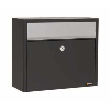 Postkast zwart, 330x390x150 mm