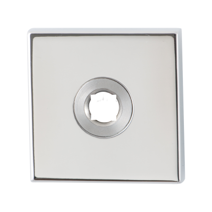 Rozet GPF1100.42L 50x50x8mm RVS gepolijst linksdraaiend