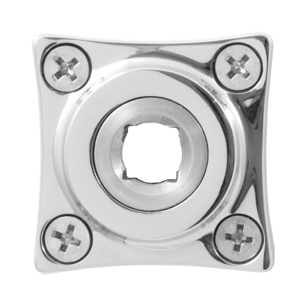 Rozet GPF1100.49L/R 38x38mm RVS gepolijst links-/rechtsdraaiend