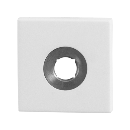 Rozet GPF8100.42R 50x50x8mm wit rechtsdraaiend