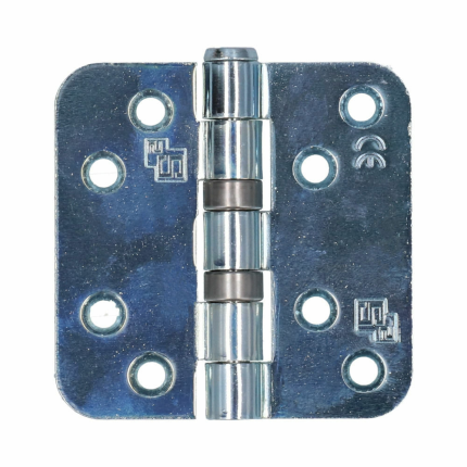 S2 Kogellagerscharnier 6512 ronde hoek 76x76mm staal silverlook
