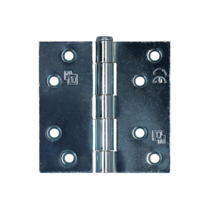 S2 scharnier ongelagerd 6511 rechte hoek 89x89mm staal silverlook