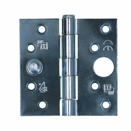 S2 Veiligheidsscharnier 6511 SKG*** rechte hoek 89x89mm staal silverlook 