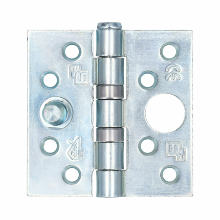 S2 Veiligheidsscharnier 6512 SKG*** rechte hoek 76x76mm staal silverlook