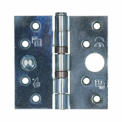 S2 Veiligheidsscharnier 6512 SKG*** rechte hoek 89x89mm staal silverlook