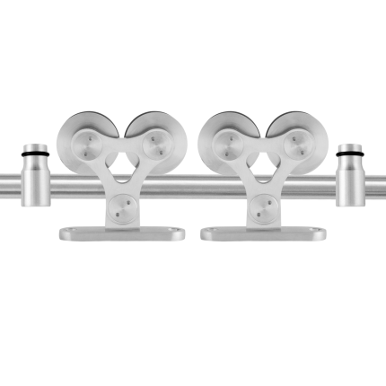GPF0516.09 schuifdeursysteem Twin RVS 200 cm