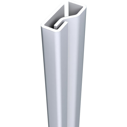 SecuStrip Plus binnendraaiend wit, 2300mm, terugligging 0-0mm