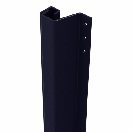 SecuStrip Plus buitendraaiende achterdeuren zwart, 2300mm, terugligging 7-13mm