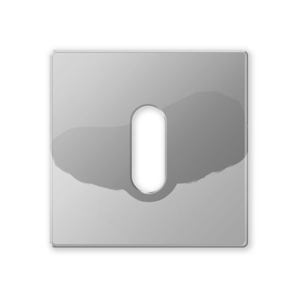 Sleutelrozet Mandelli 1291/B 50x6mm satin chrome