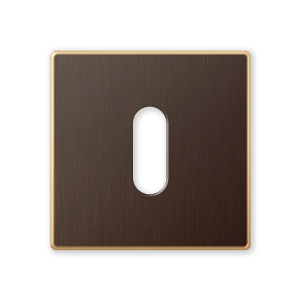 Sleutelrozet Mandelli 291/B 51x6mm mat brons