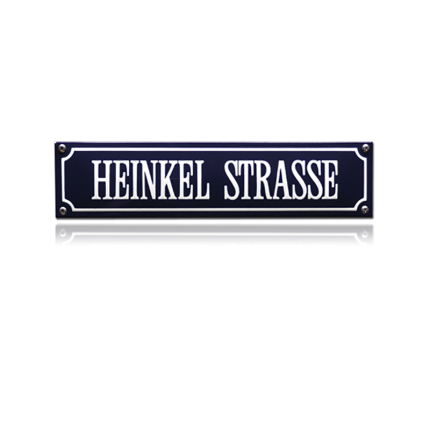 SS-38 emaille straatnaambord 'Heinkel strasse'