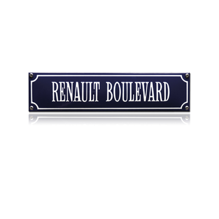 SS-76 emaille straatnaambord 'Renault Boulevard'