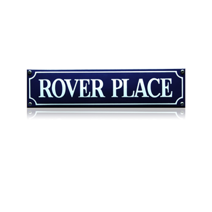 SS-80 emaille straatnaambord 'Rover place'