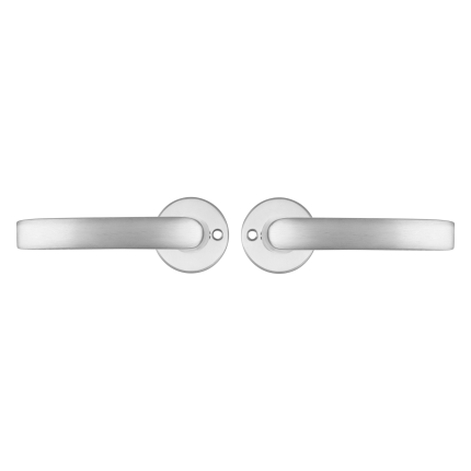 Starx Blok deurkruk op ronde rozet 41mm Aluminium F1